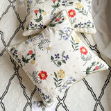Cute Boho Flowers Throw Pillow Covers