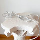 White Round Ceramic Scallop Petal Shade Table Lamp