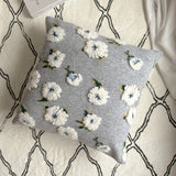 Daisy Pattern Square Throw Pillows Covers 20x20