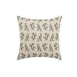 Embroidery White Flower Throw Pillows