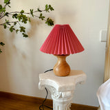 Vintage Small Wooden Table Lamps