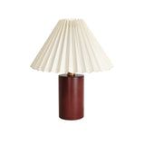 Vintage Wooden Pillar Small Accent Lamp