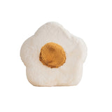 White Cute Egg Flower Cushion