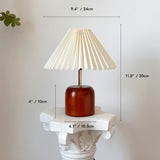 Cylvara table lamp dimensions showing 11.8 inch height and 9.4 inch width
