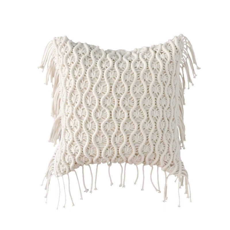 Handmade Boho Macrame Couch Throw Pillow Creatfunny