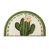 Cute Cactus Bath Semicircle Mat