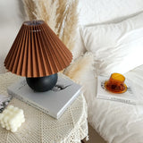 coffee pleated lampshades