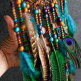 Handmade Peacock Dream Catcher