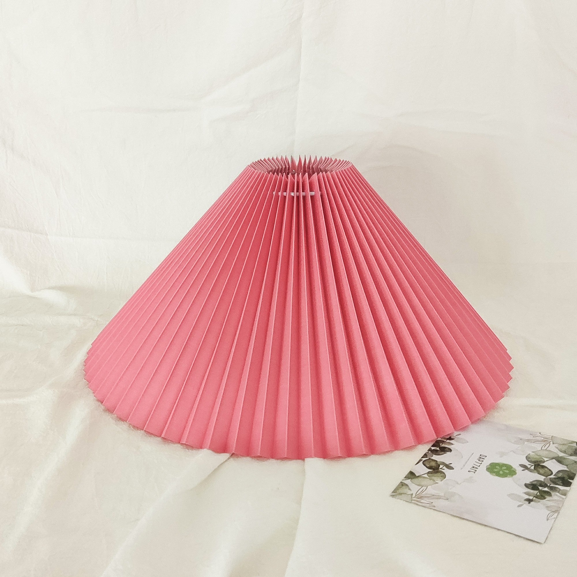 pleated lampshades pink