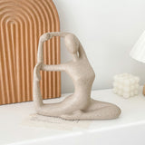 Abstract Yoga Resin Ceramic Sculpture