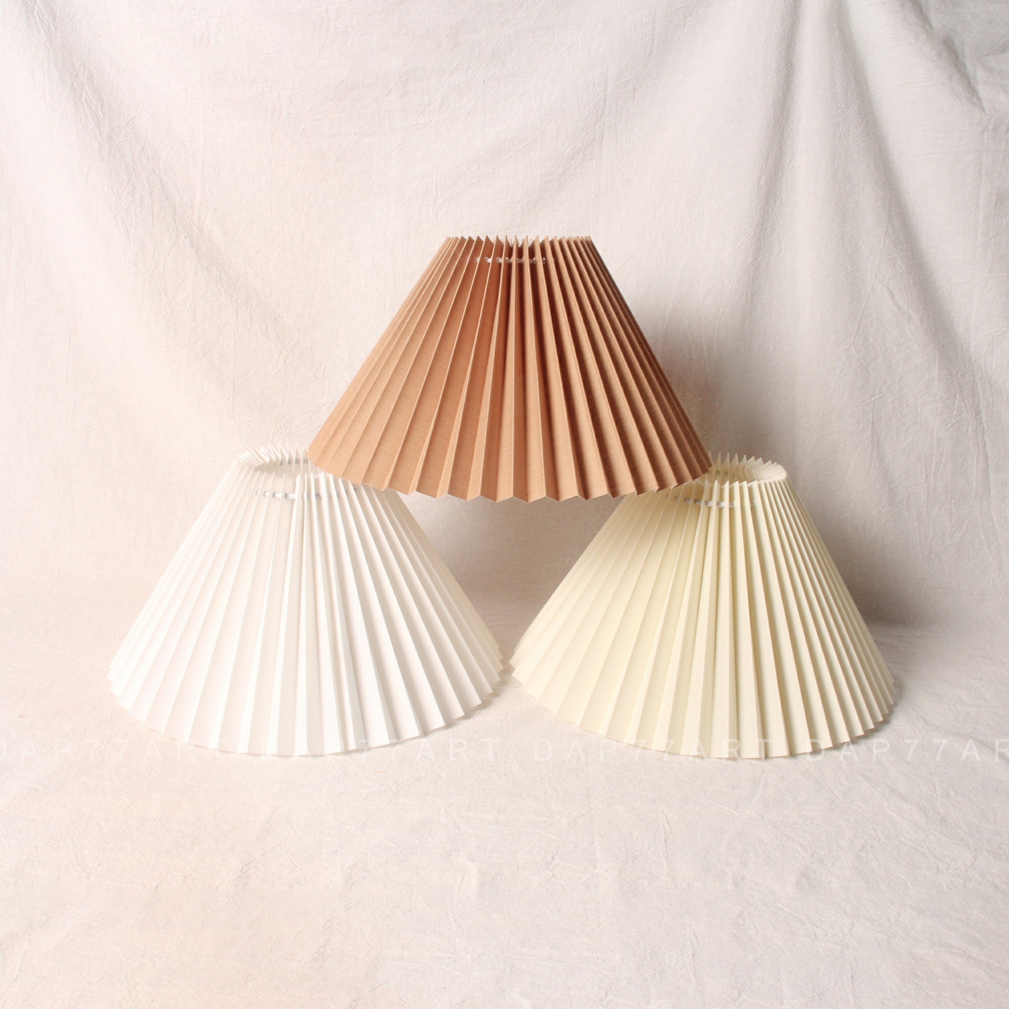 pleated lampshades