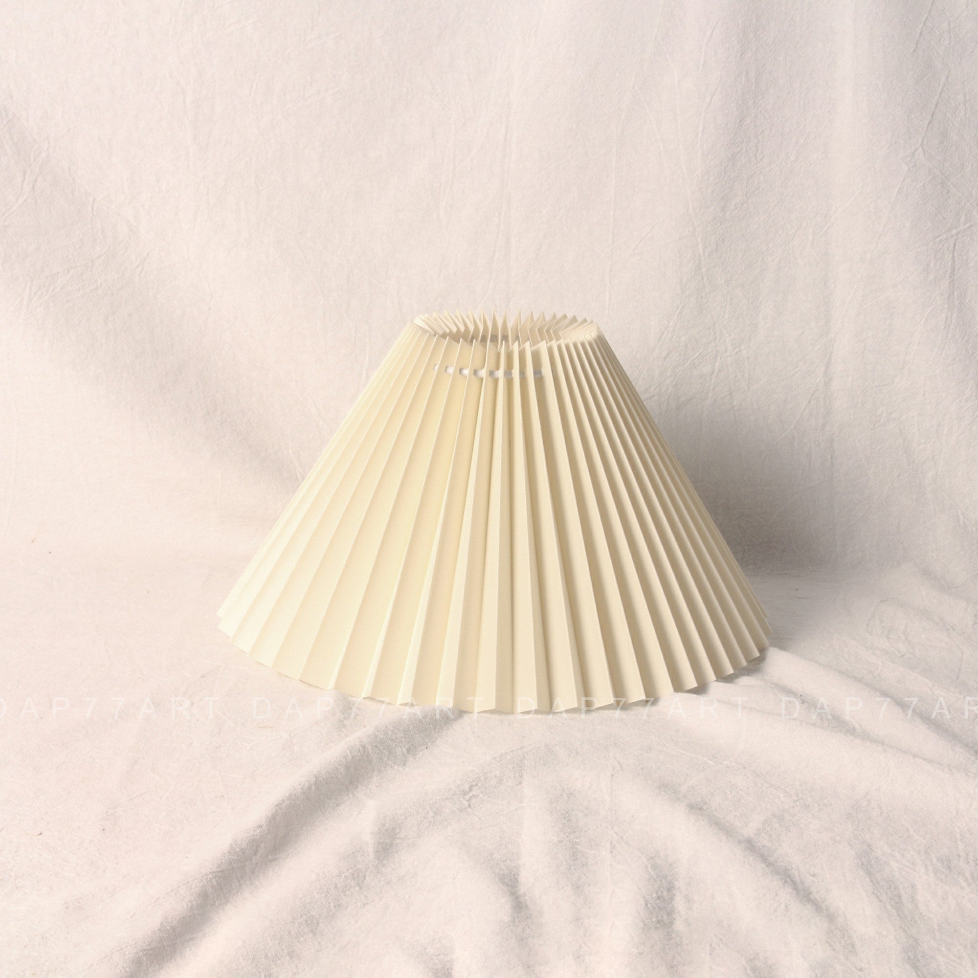 cream beige pleated lampshades